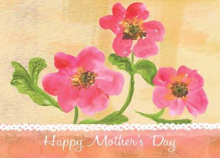 Floral Bonus Mom Happy Mothers Day Card -  Portugal