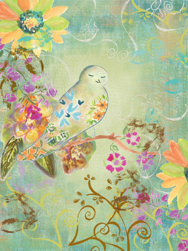 Dainty Bird Blank Card - Dreams After All