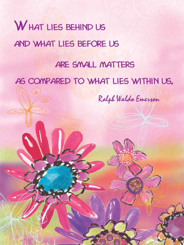 Ralph Waldo Emerson Quote Blank Card - Dreams After All