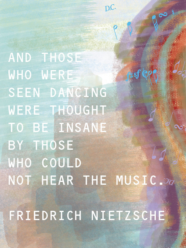 Friedrich Nietzsche Quote Blank Card - Dreams After All