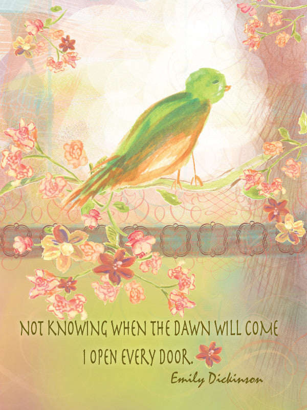 Emily Dickinson Quote Blank Card - Dreams After All