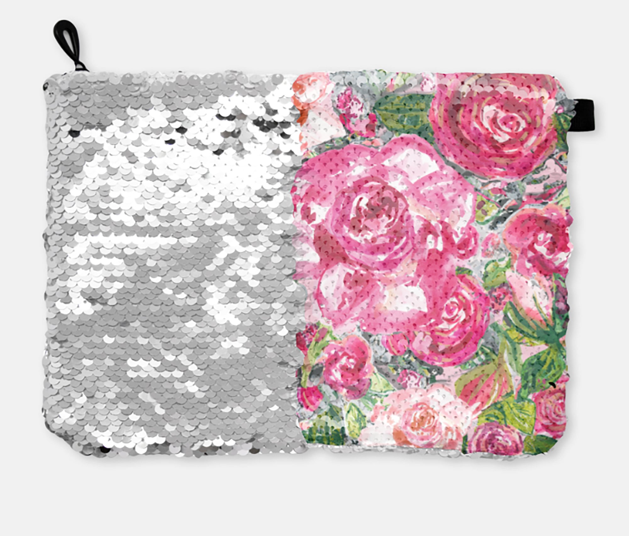 COSMETIC BAG - ROSE'S COTTAGE / SILVER SEQUINS - Dreams After All