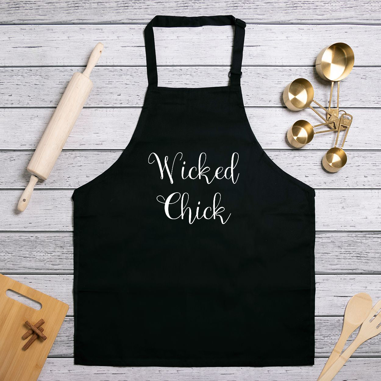 Halloween Wicked Chick Apron (Full-Length)