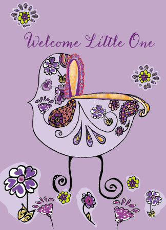 Purple Baby Carriage Card - Dreams After All