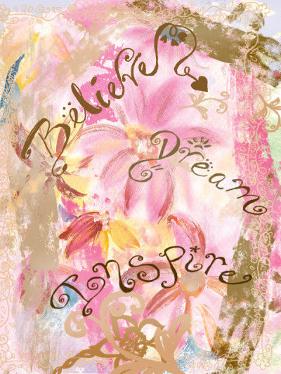 Blank Believe Dream Inspire Card - Dreams After All