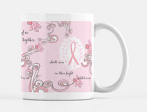 Breast Cancer Support Ceramic Mug - Dreams After All