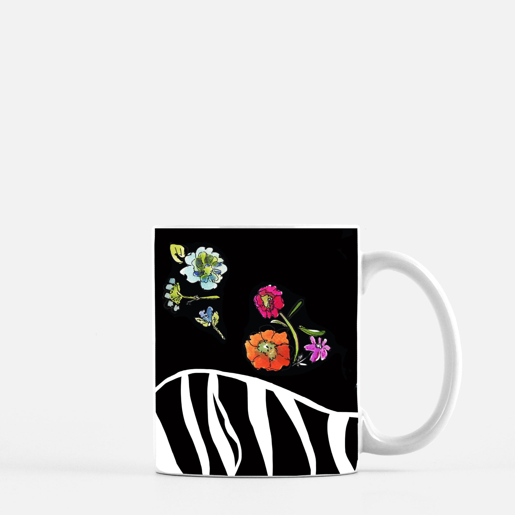 Zebra Floral Mug - Dreams After All