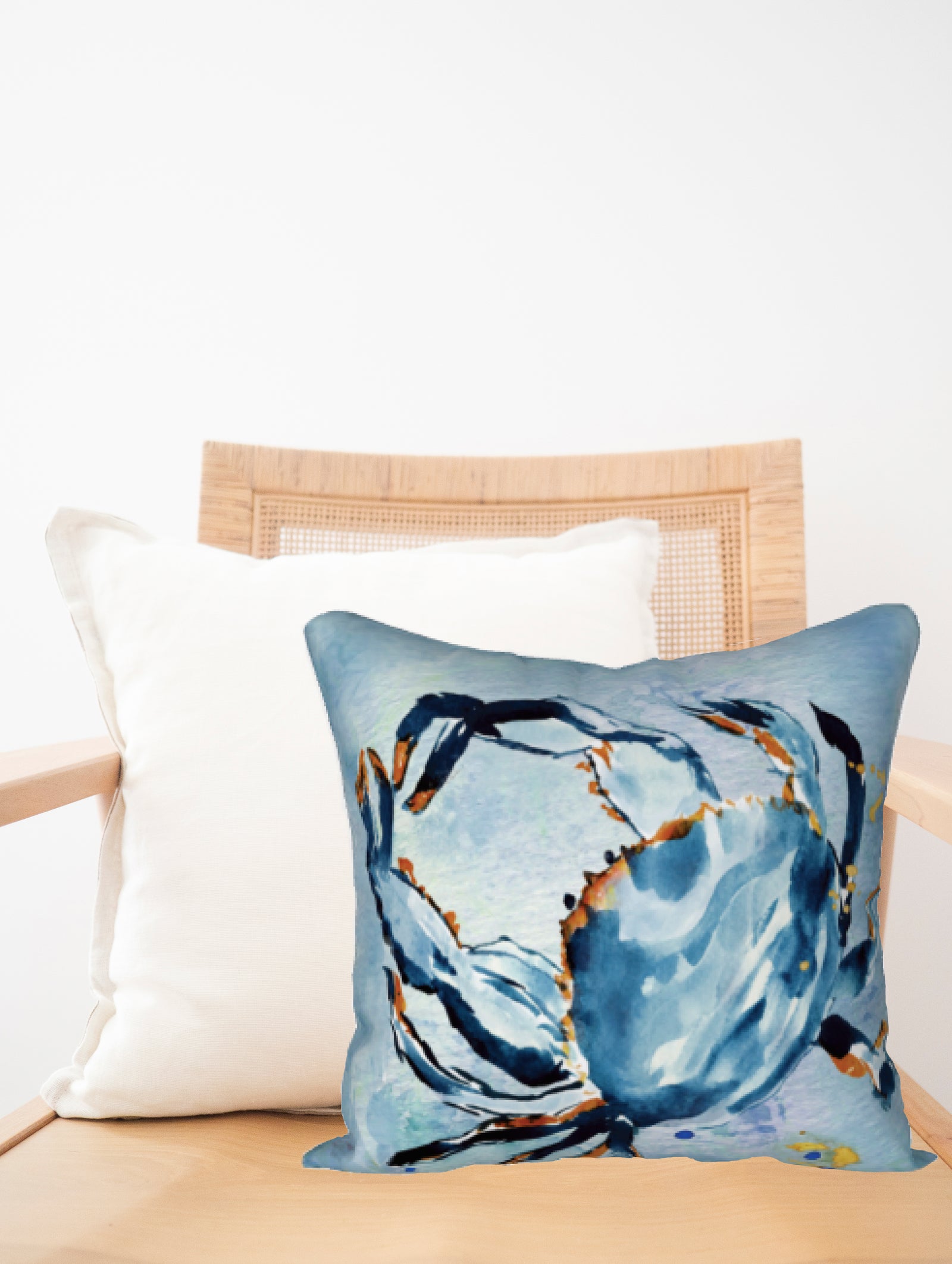 Blue Crab 18" X 18" Pillow Cover