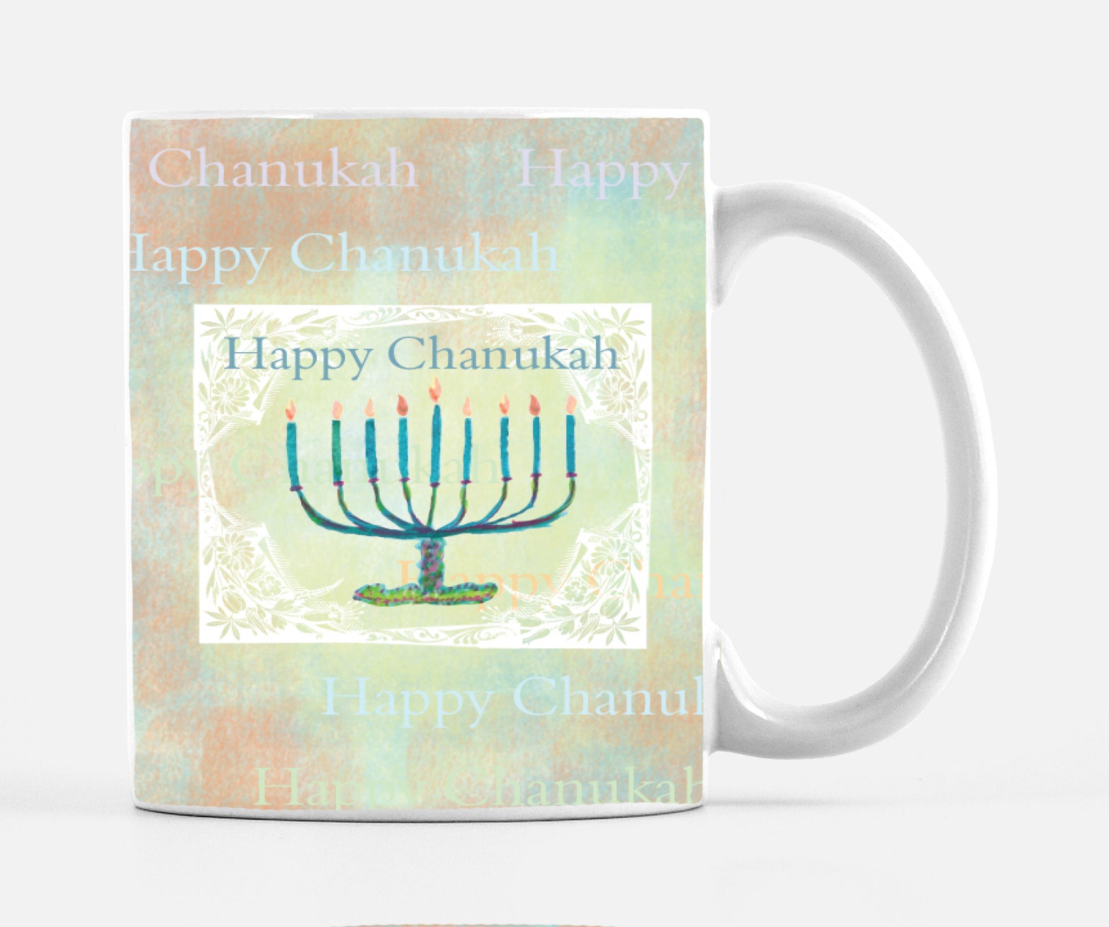 Happy Chanukah 15 Ounce Ceramic Mug - Dreams After All
