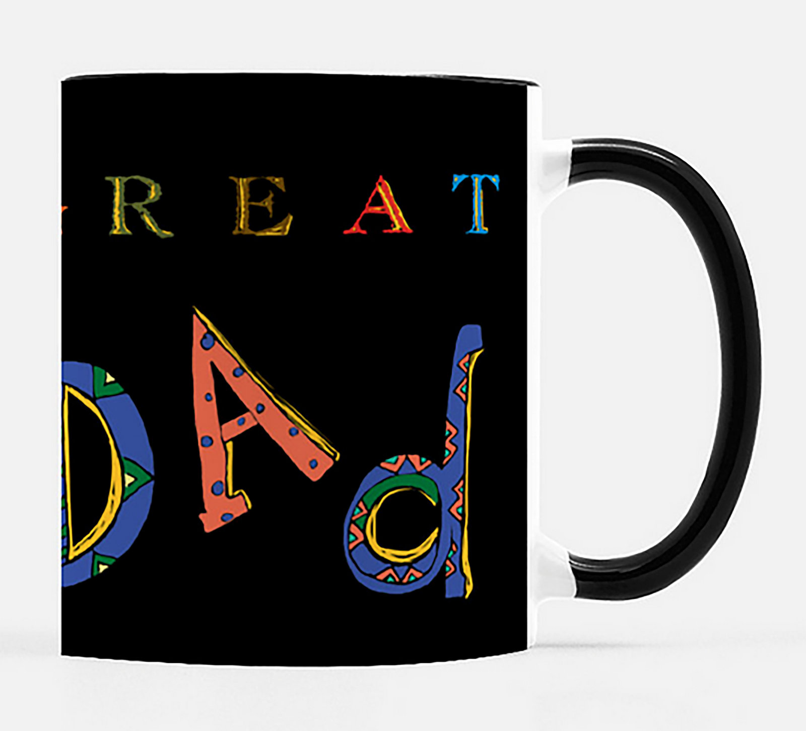 Great Dad Black Mug