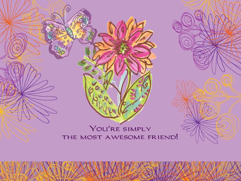 Awesome Friend Greeting Card - Dreams After All