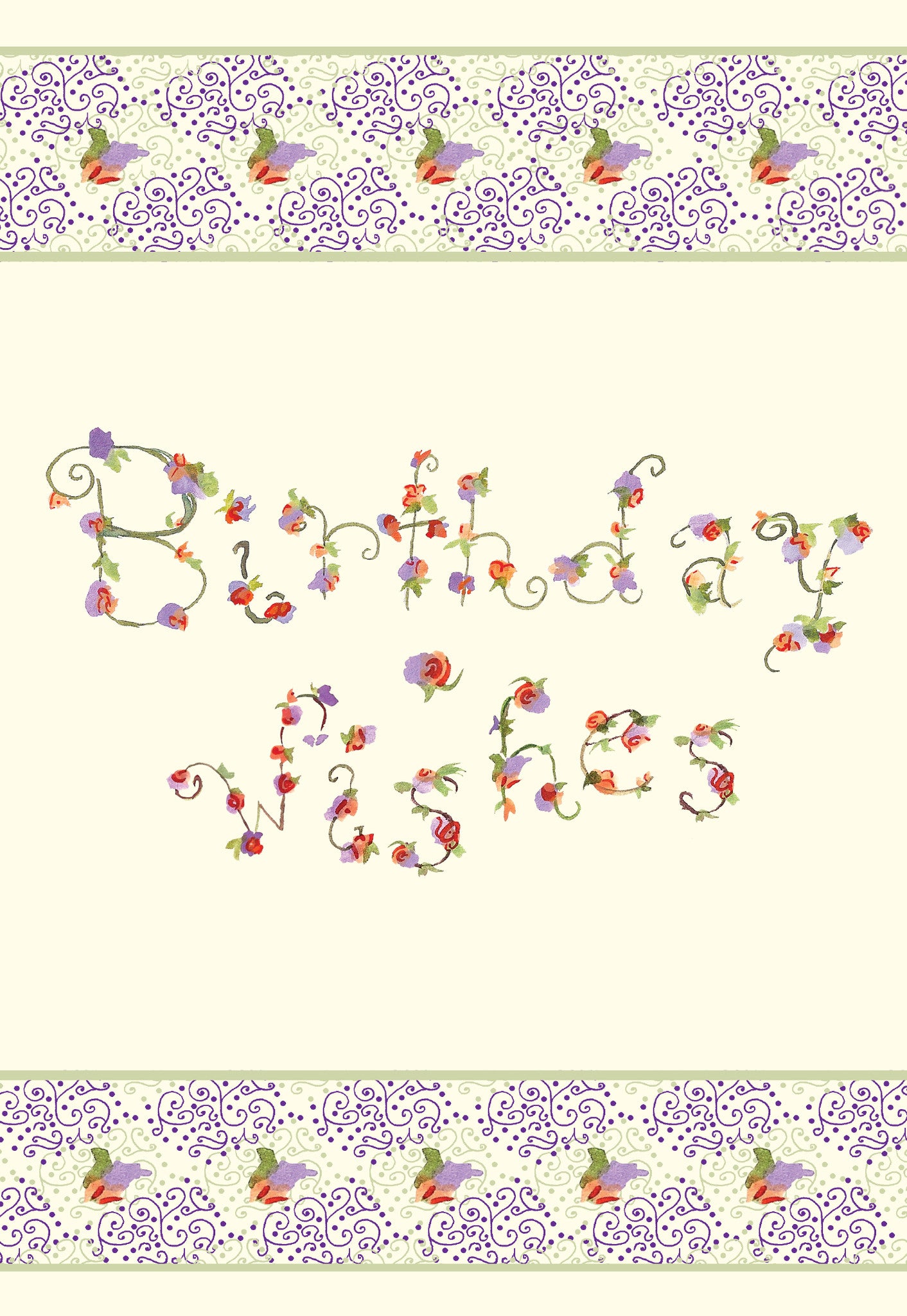 Birthday Wishes Floral Gift Enclosure - Dreams After All