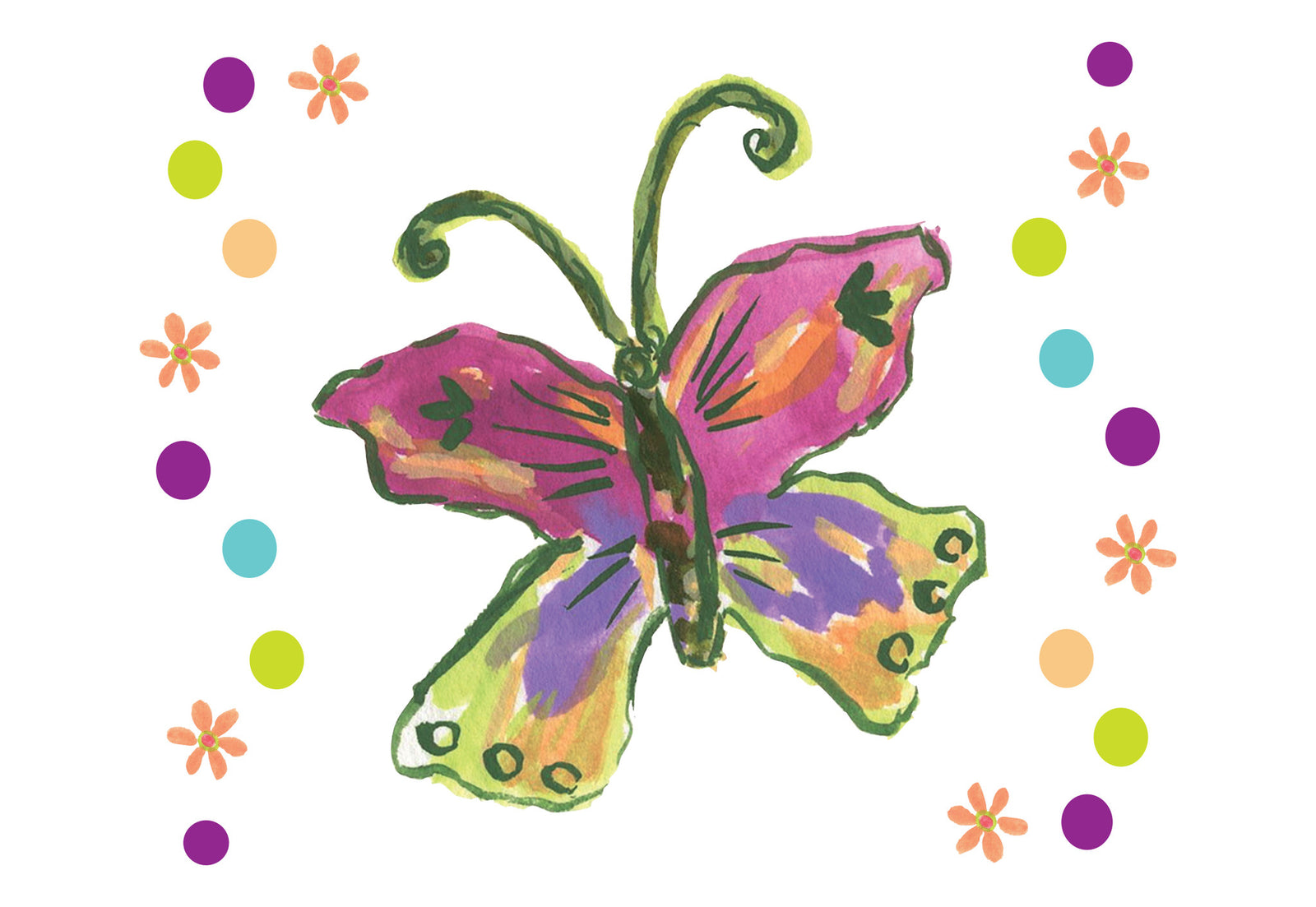 Butterfly Dots Gift Enclosure - Dreams After All