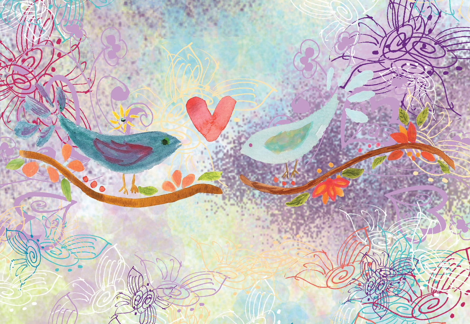 Anniversary Birds Gift Enclosure - Dreams After All