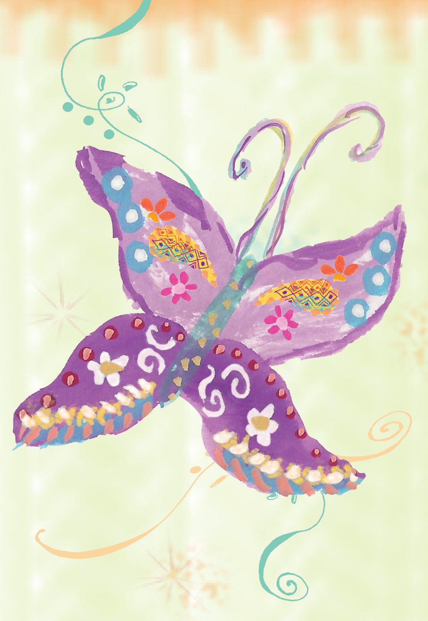 Purple Butterfly Gift Enclosure - Dreams After All