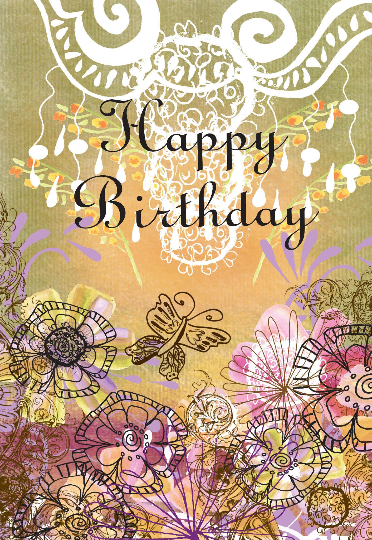 Olive Birthday Card Gift Enclosure - Dreams After All