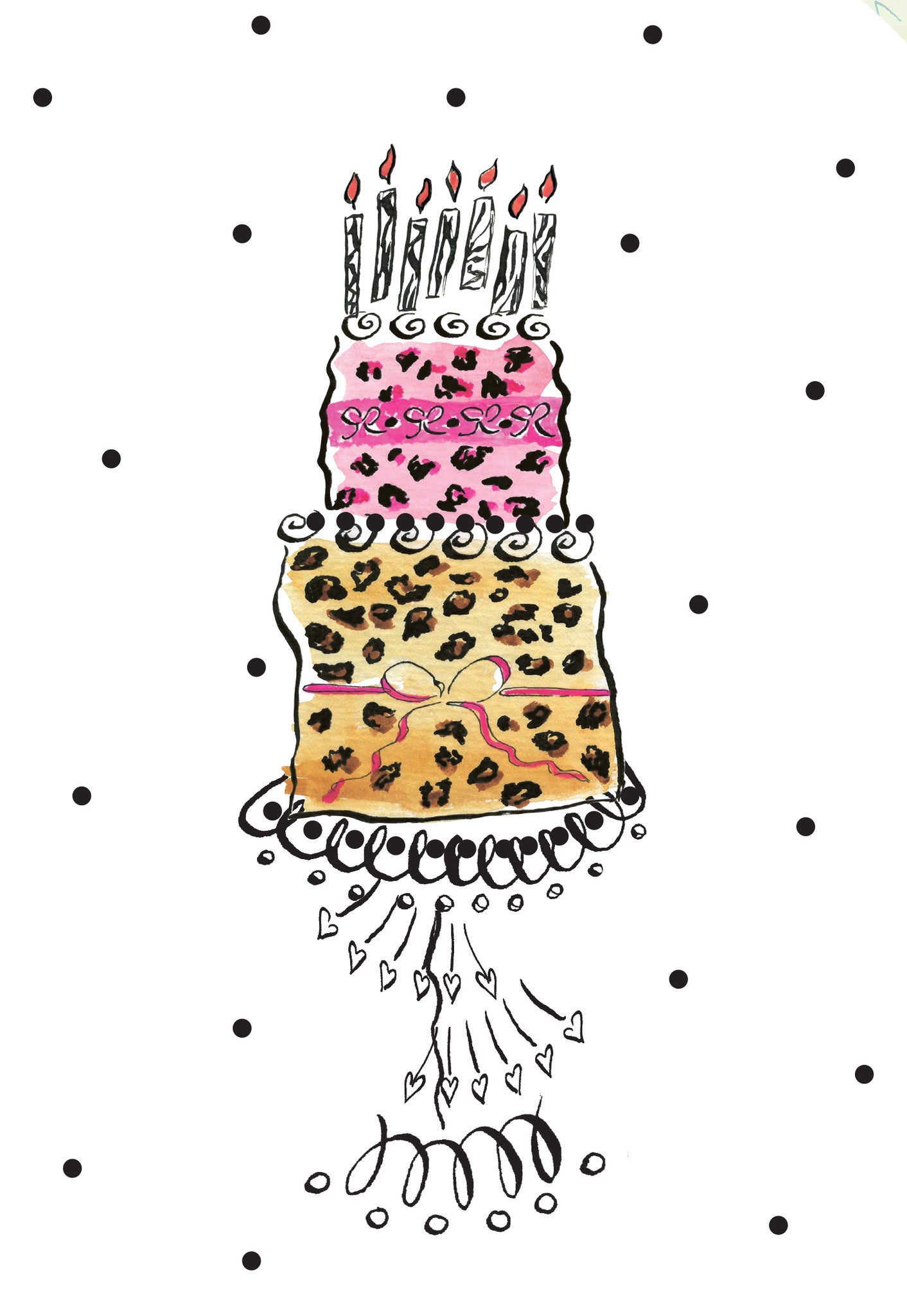 Leopard Cake Gift Emclosure - Dreams After All