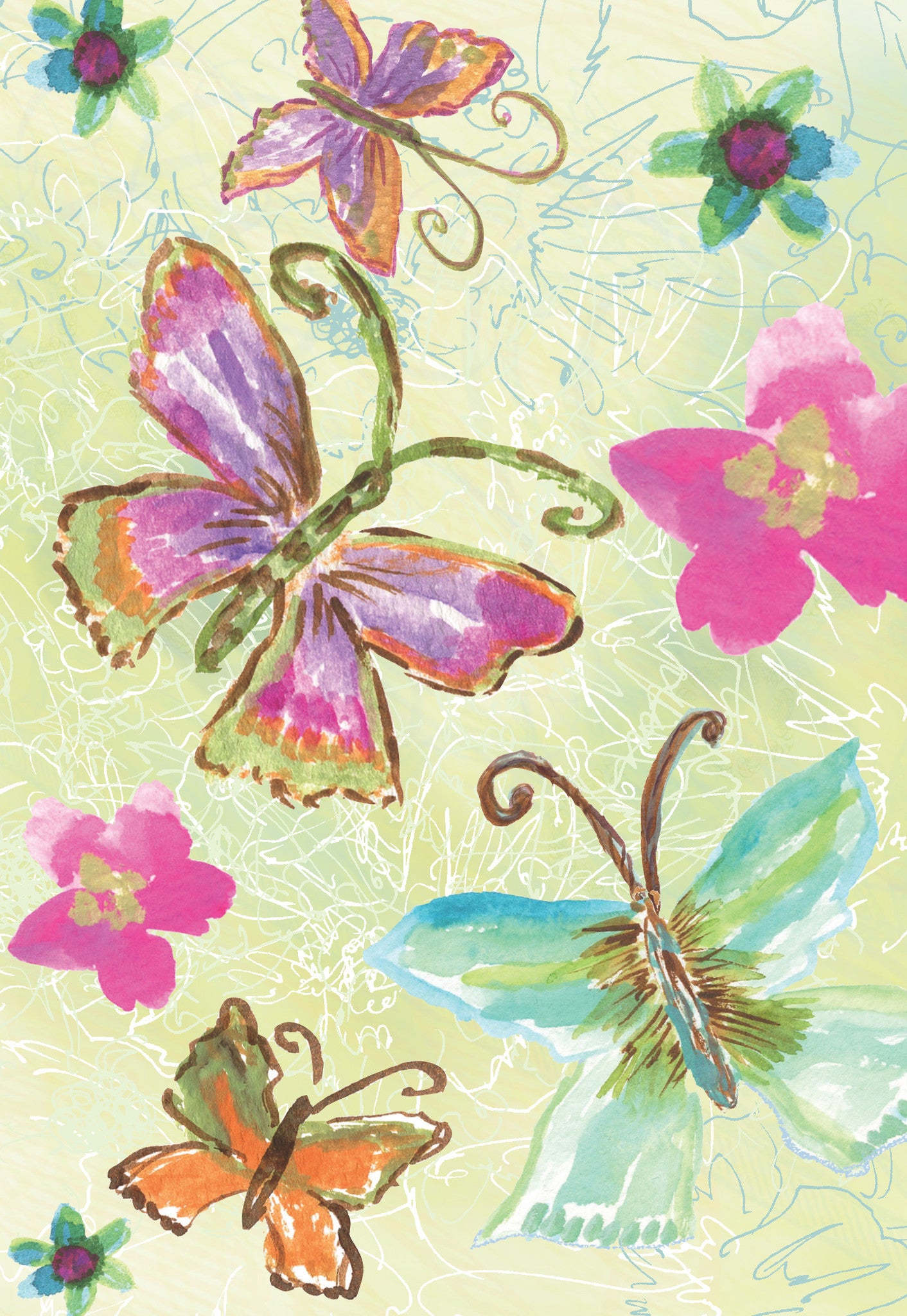 Four Butterfly Gift Enclosure - Dreams After All