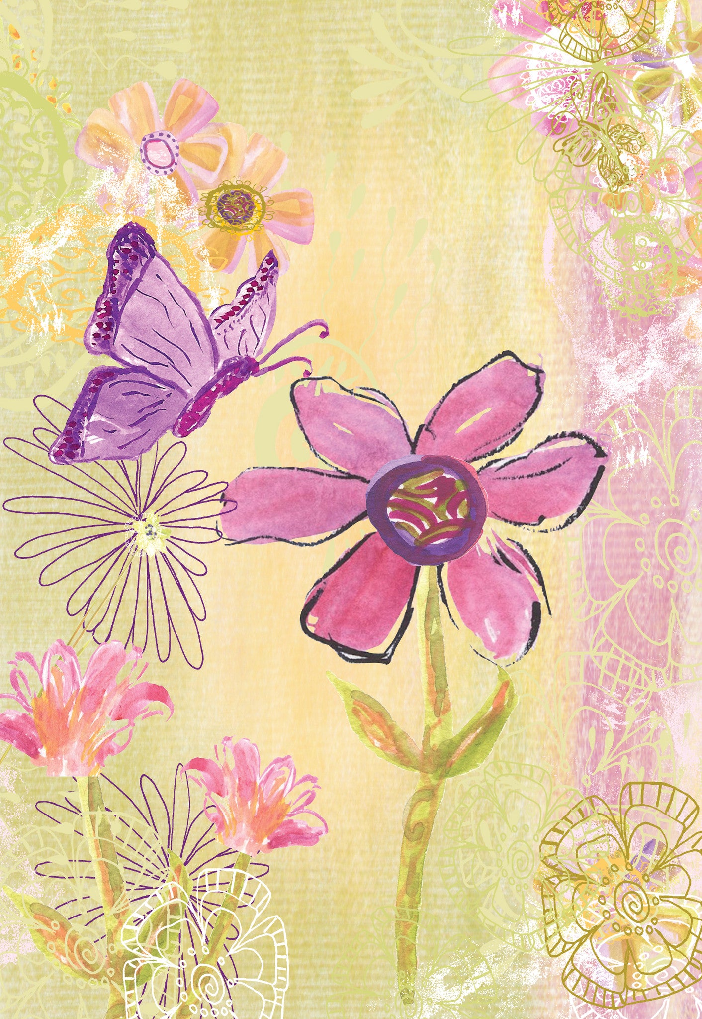 Olive Butterfly Gift Enclosure Card - Dreams After All