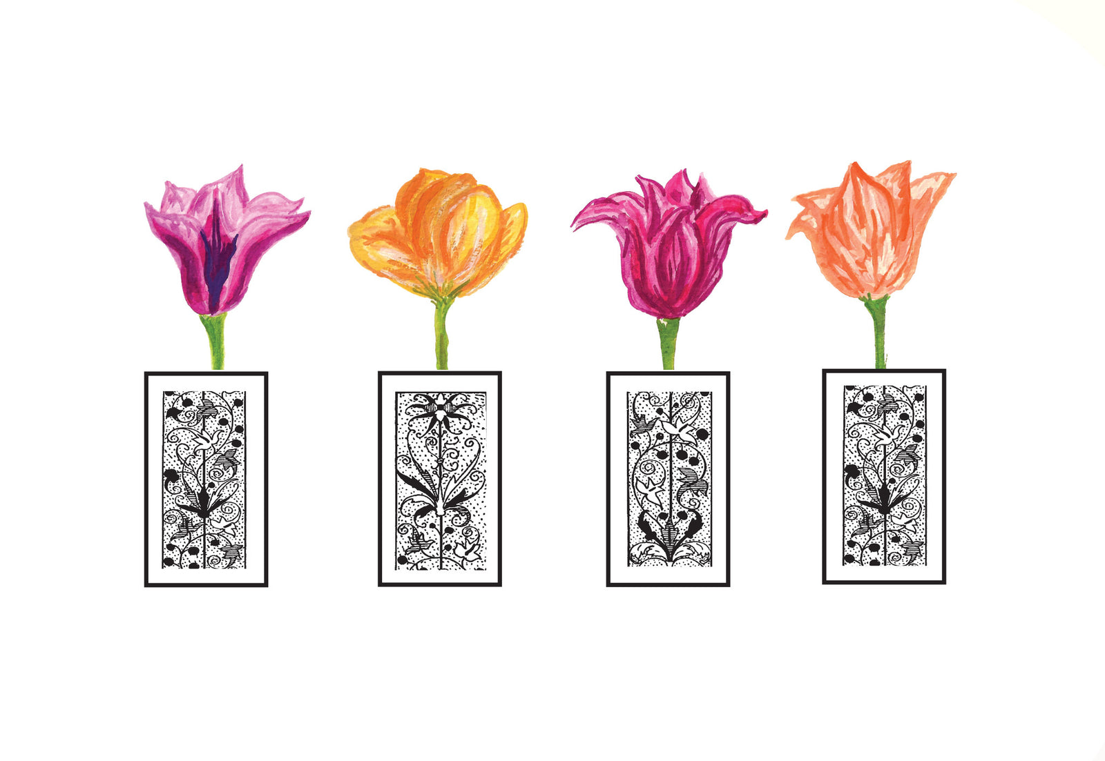 Four Vases Gift Enclosure - Dreams After All