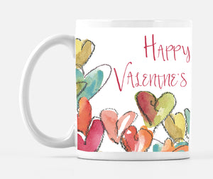 Happy Valentine's Day Chalk Heart Mug - Dreams After All