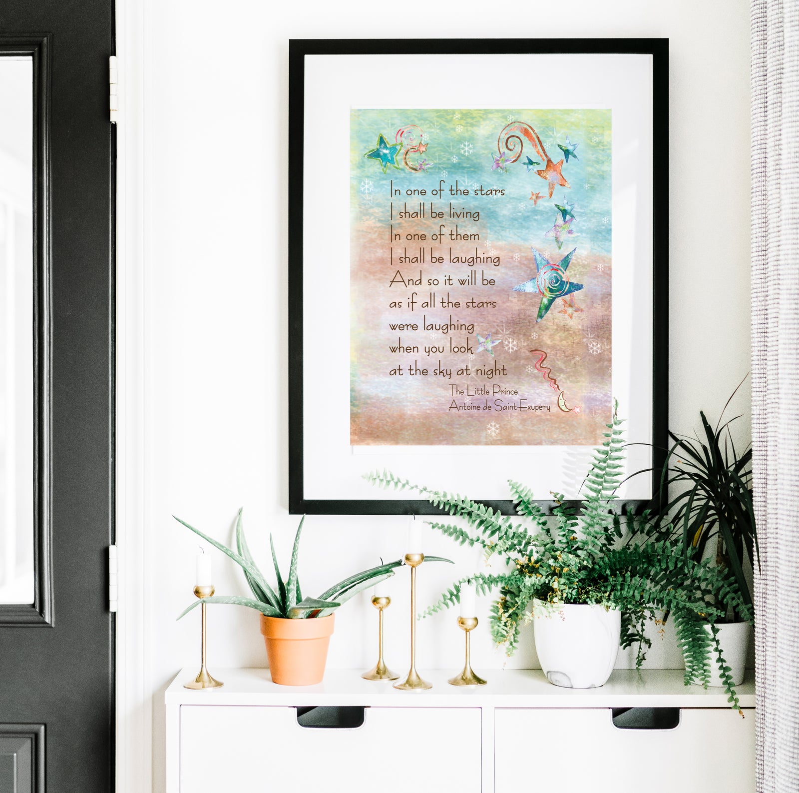 Little Prince of Saint Exupery Art Print