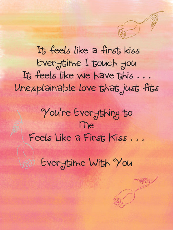 First Kiss (Valentine's Day & Love and Romance) Card - Dreams After All