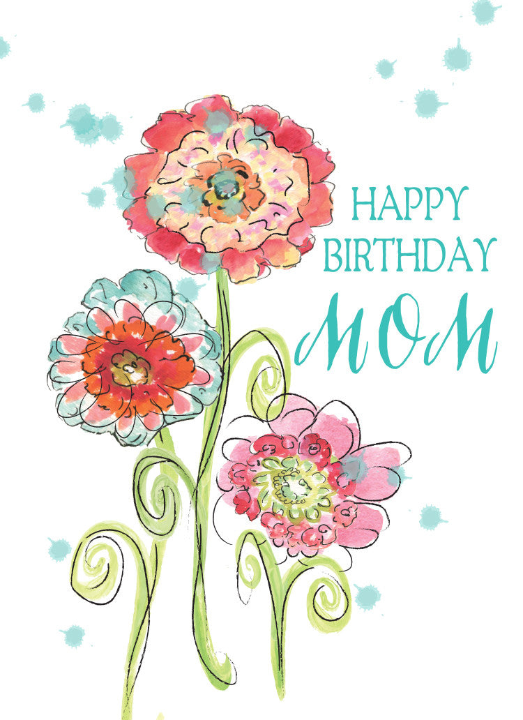 Happy Birthday Mom Greeting Card