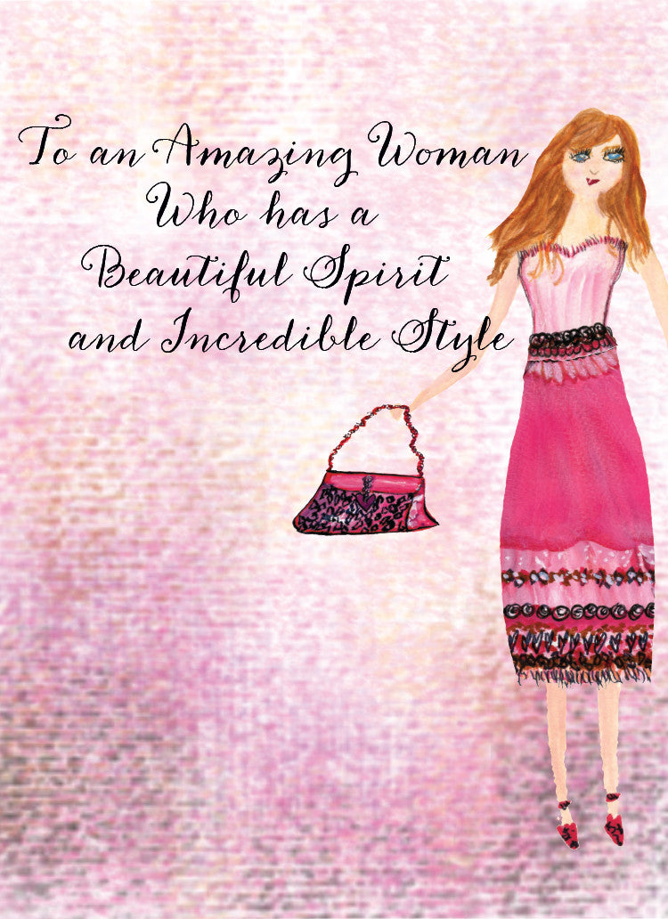 Happy Birthday to an Amazing Woman Greeting Card