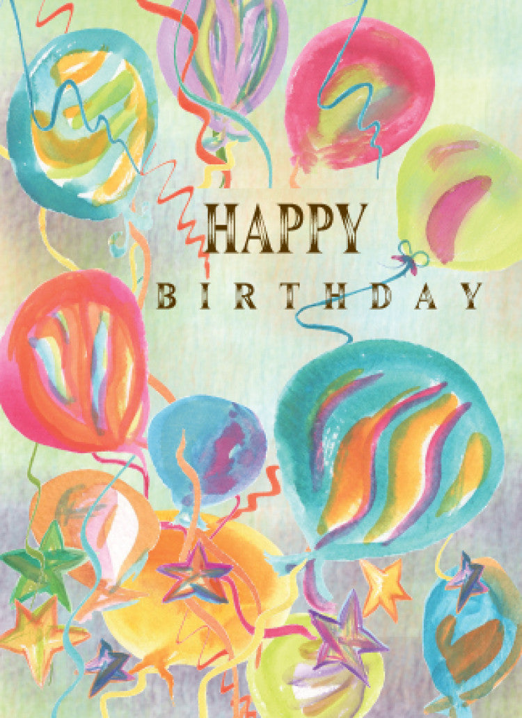 Happy Birthday Balloons Card - Dreams After All