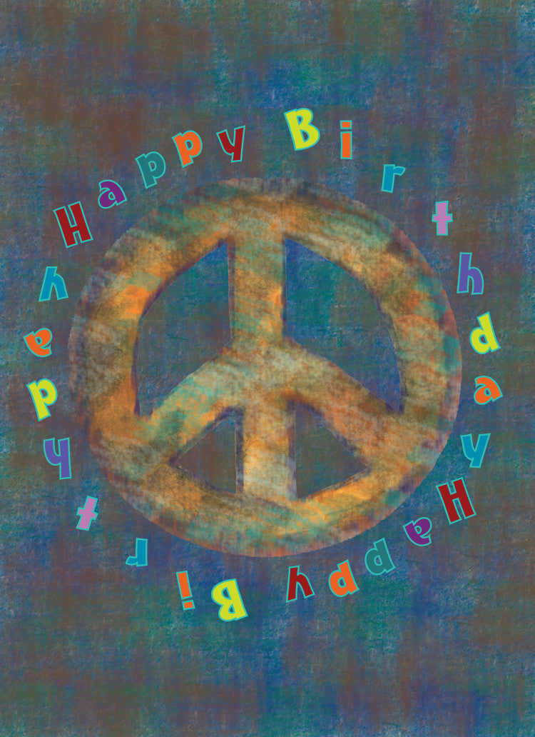 Brown Peace Birthday Card - Dreams After All