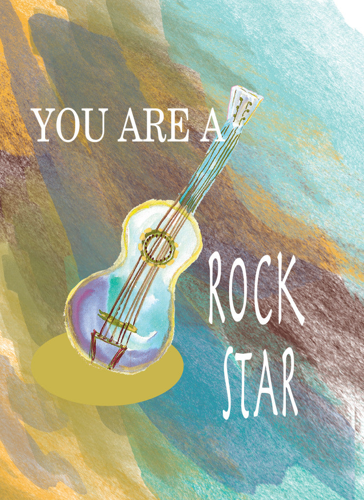 Rock Star Happy Birthday Card - Dreams After All