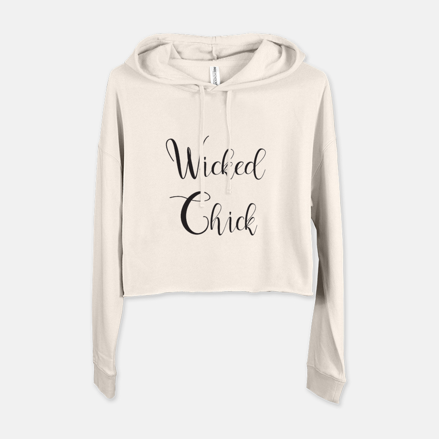 SWEATSHIRT - WICKED CHICK CROPPED WITH HOOD - Dreams After All