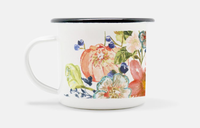 Alora Camp Mug 10 oz. (Black Rim)