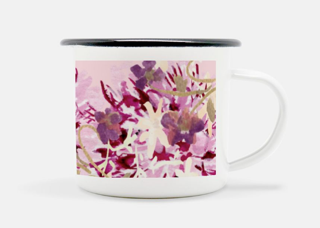 Dahlilah Camp Mug 10 oz. (Black Rim)