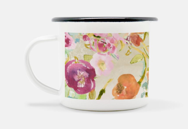 Oh Carolina Camp Mug 10 oz. (Black Rim)