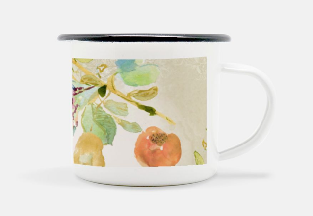 Oh Carolina Camp Mug 10 oz. (Black Rim)