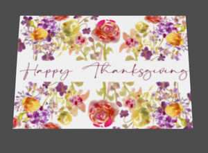 Happy Thanksgiving Greeting Card Set