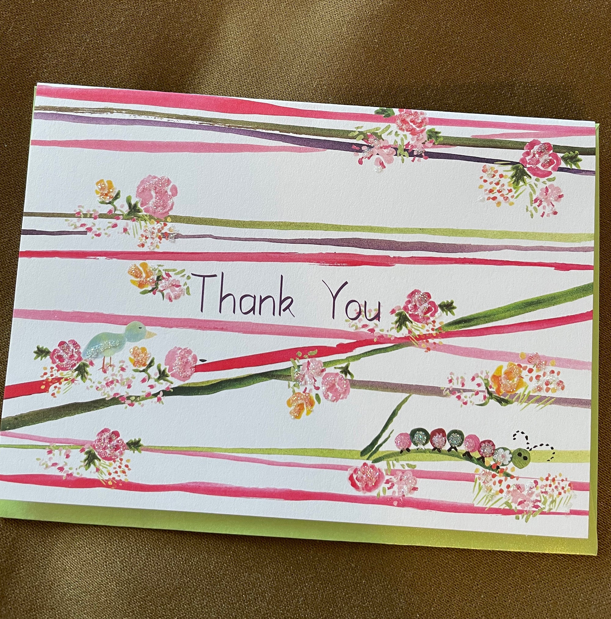 Thank You Caterpillar Greeting Card Sets