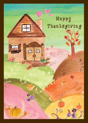 1, 3, 6, 12 OR 20 CARDS - Happy Thanksgiving Greeting Card - Dreams After All