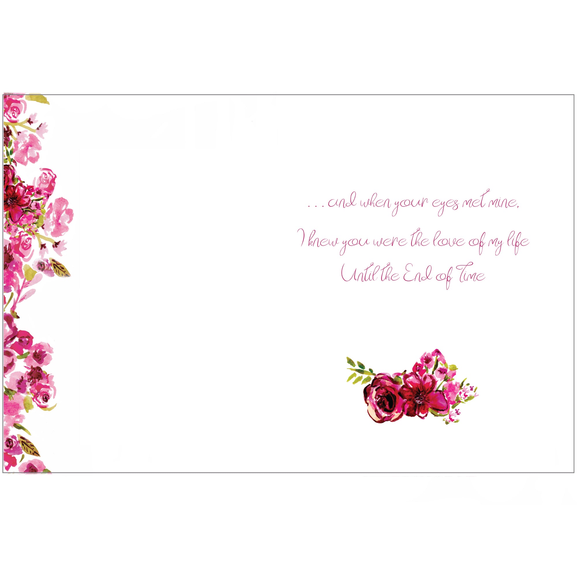 End of Time Love Poem Greeting Card by Renée Rubach Love and Valentine's Day