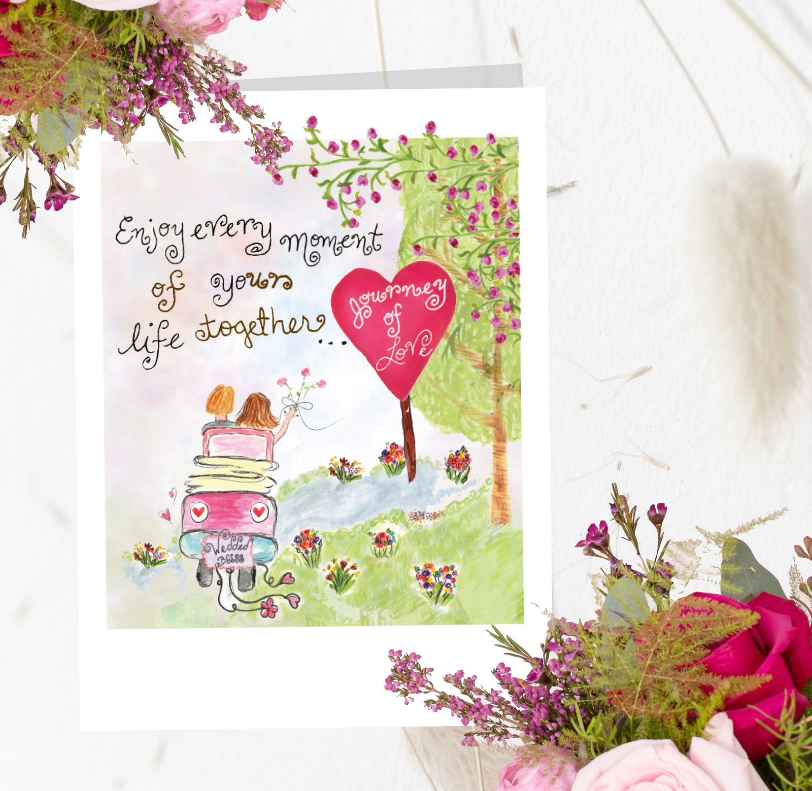 Wedding Journey of Love Card