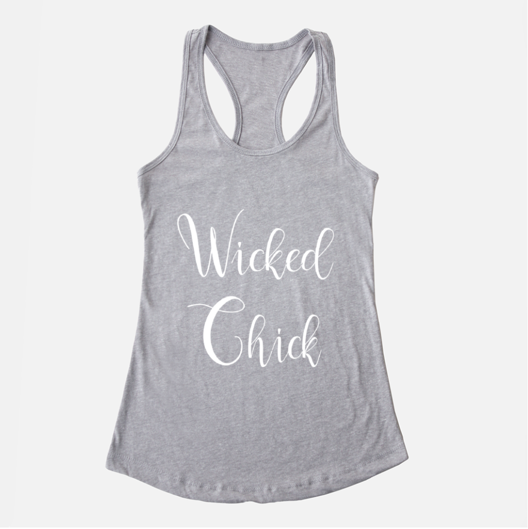 Wicked Chick Heather Gray Racerback Tank - Dreams After All