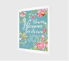 Oscar Wilde A Flower Blossoms 11 x 14 Fine Art and Digital Art Prints