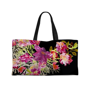 Renée Weekender Tote with Woven Handles - Dreams After All
