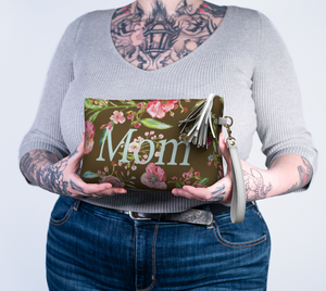 Vegan Leather Pouch - Mom Brown