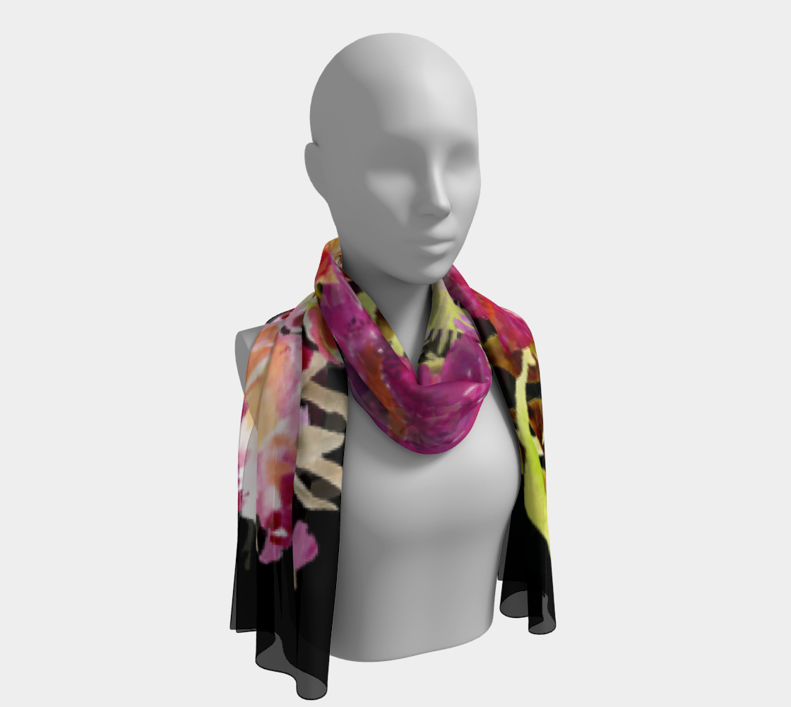 Renée Black Long Scarf - Dreams After All