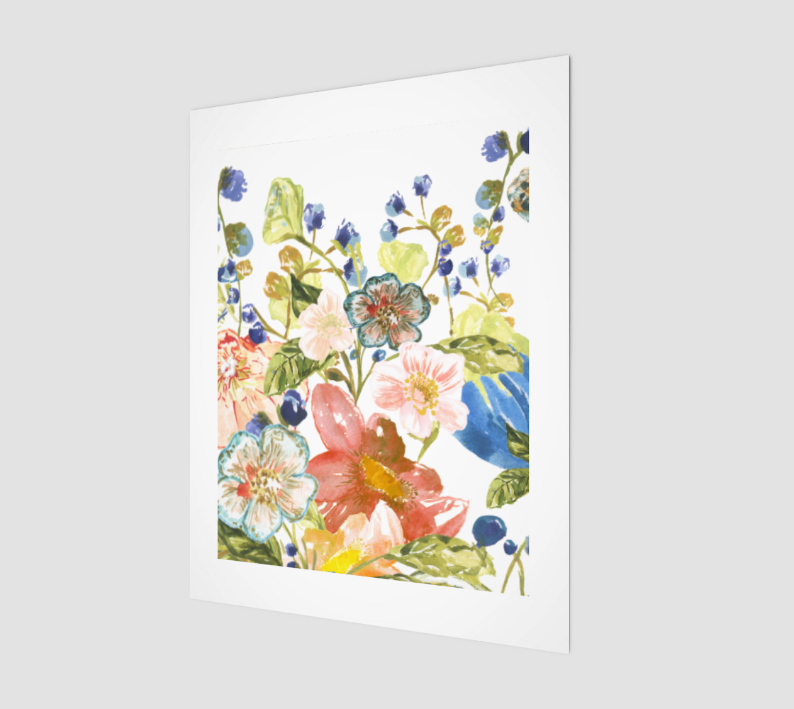 Alora Watercolor Side 1 - 11” X 14”