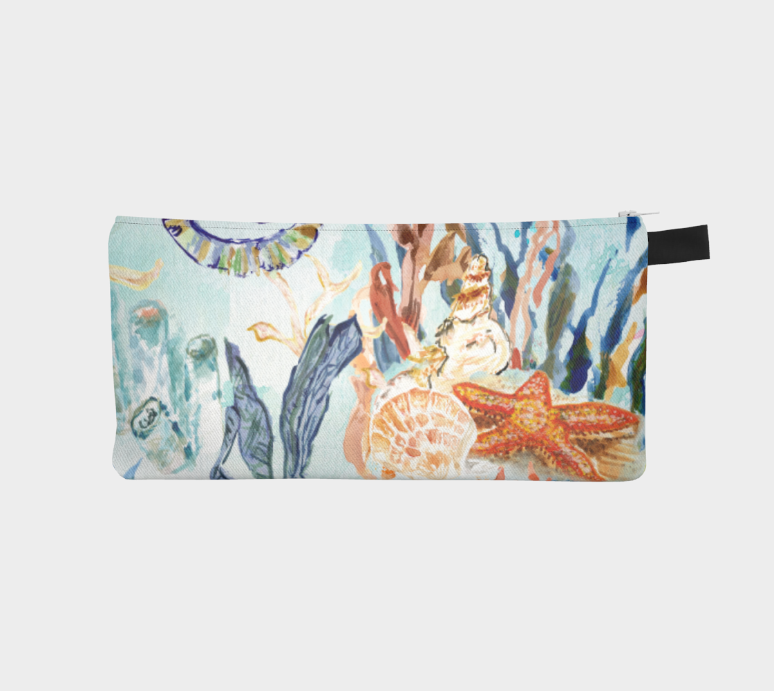 Ocean Seahorse Pencil Bag
