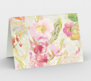 Pastel Design - 3 Blank Inside Greeting Cards